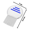 Imagen de Peine fino acero inox en blister - 6,8x9cm.