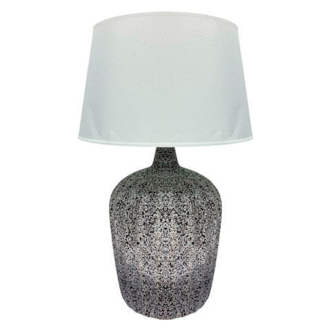 Imagen de Lampara veladora base ceramica a pintitas -54x30cm. 2 colore