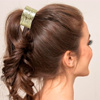 Imagen de Goma para cabello con aplique medio aro- 2 colores