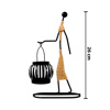 Imagen de Candelabro De Mesa En Hierro Estilo Nórdico Figura Femenina