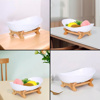 Imagen de Frutero Cesto De Mesa Con Base En Bambú