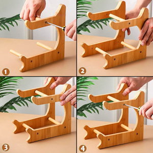 Imagen de Frutero Bandeja 2 Niveles con base de bambú
