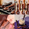 Imagen de Molde en silicona para hacer Cucharas de Chocolate x 6
