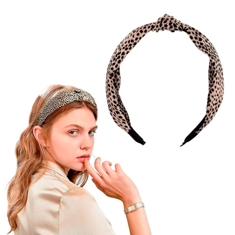 Imagen de Vincha para cabello Forrada en tela con nudo - Accesorios Ushas