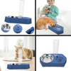 Imagen de Plato doble para mascotas - Plato comida acero + Plato agua + Botella surtidora