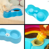 Imagen de Plato Doble para mascotas con porta botellas