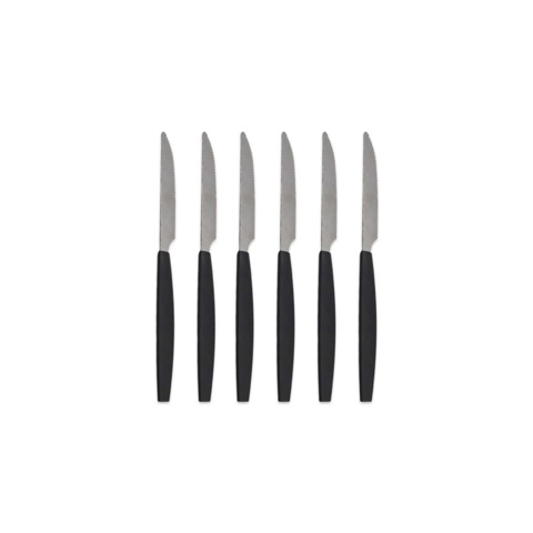 Imagen de Cuchillos acero inox.-2 colores X 6 pc-21,5cm