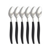 Imagen de Cucharas acero inox.-2 colores X 6 pc-19,5cm