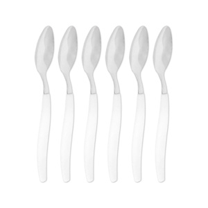 Imagen de Cucharas acero inox.-2 colores X 6 pc-19,5cm
