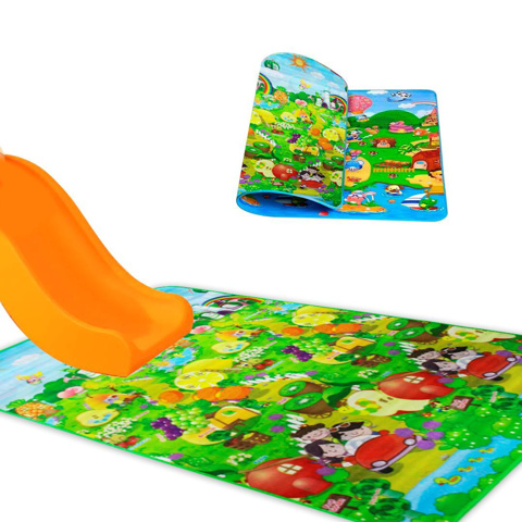 Imagen de Alfombra infantil antigolpes para bebes y niños doble diseño