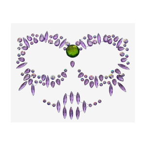 Imagen de Stickers gemas Piedritas Decoración Rostro -Fiesta Halloween Disfraz
