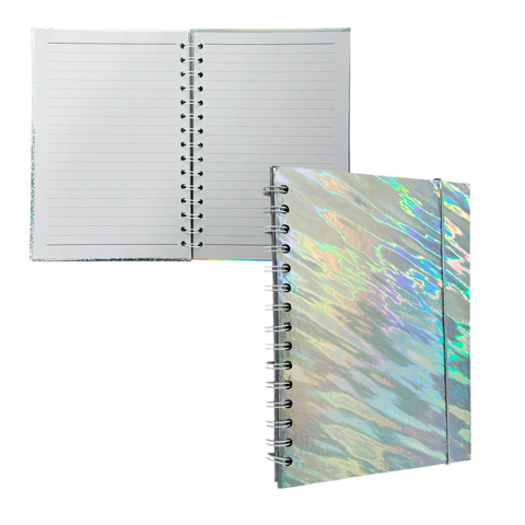 Imagen de Libreta Tapa dura con espiral y elástico - Diseños Surtidos
