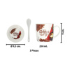 Imagen de Taza en cerámica con plato y cuchara - Presentación obsequio
