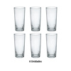 Imagen de Vasos de vidrio X 6 en caja- 7x14cm.