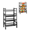 Imagen de Rack Organizador 1 estante 3 canastos - En metal con ruedas