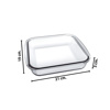 Imagen de Fuente de vidrio transparente cuadrada honda