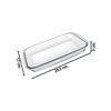 Imagen de Fuente de vidrio transparente rectangular honda