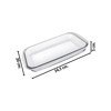Imagen de Fuente de vidrio transparente rectangular honda