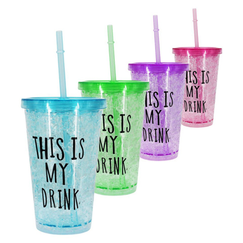 Imagen de Vaso con tapa y sorbito  450 ml