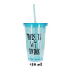 Imagen de Vaso con tapa y sorbito  450 ml