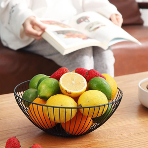 Imagen de Cesto Canasto Frutero en metal negro