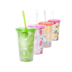 Imagen de Vaso con tapa y sorbito 450 ml.