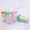 Imagen de Vaso con tapa y sorbito 450 ml.