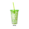 Imagen de Vaso con tapa y sorbito 450 ml.