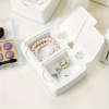 Imagen de Caja de almacenamiento con 2 tapas-14,1x9,5x3cm.(tapas 6,1x7