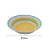 Imagen de Plato ceramica redondo hondo circulos color -18cm.-colores s