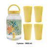 Imagen de Frasco para jugos con canilla y tapa-estampado con vasos-3,8