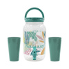 Imagen de Botella Frasco para jugos con canilla y tapa + 4 Vasos