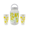 Imagen de Frasco para jugos con canilla y tapa-estampado con vasos-3,8