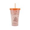 Imagen de Vaso con tapa y sorbito   450 ml. 4 diseños