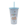 Imagen de Vaso con tapa y sorbito   450 ml. 4 diseños