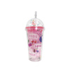 Imagen de Vaso con tapa con pelotitas-unicornio y sorbito-450 ml. 4 di