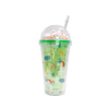 Imagen de Vaso con tapa con pelotitas-unicornio y sorbito-450 ml. 4 di