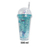 Imagen de Vaso con tapa con pelotitas-unicornio y sorbito-450 ml. 4 di