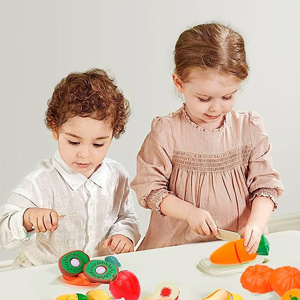 Imagen de Fruta y Verduras de juguete en caja -20x27x7,5cm-