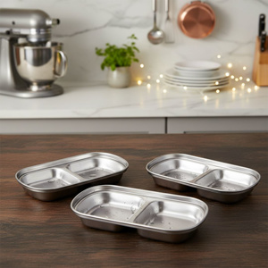 Imagen de Bowl doble metalizado para salsas o dips