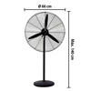 Imagen de Ventilador Industrial con base  - De pie en Metal 130w  Diám 66cm