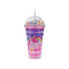 Imagen de Vaso con tapa y sorbito  Diseño Unicornios