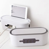 Imagen de Organizador de escritorio para cables con estante y soporte celular