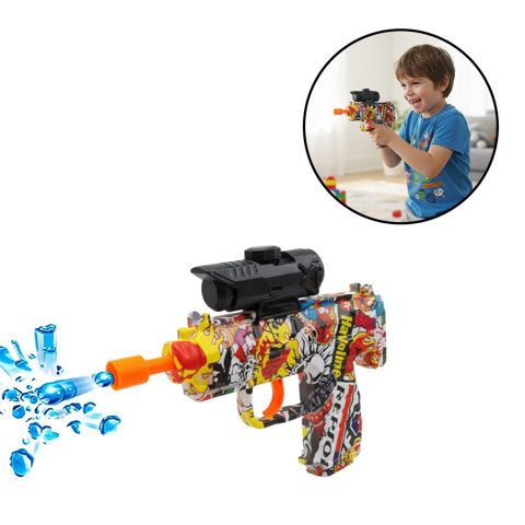 Imagen de Pistola estampada lanza pelotitas de gel-16x11cm-4 diseños