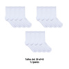 Imagen de Medias lisas blancas X 12 pares