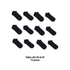 Imagen de Medias soquete lisas negras X 12 pares