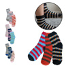 Imagen de Medias para dama x 12 pares - Diseño a rayas SURTIDOS.