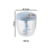 Imagen de Picadora manual Picadora vegetales Cuerda manual - Capacidad 900 ml
