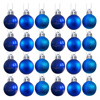 Imagen de Navidad bolas 6cm-caja por 24pc-azules-caja pvc
