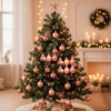 Imagen de Navidad bolas 6cm-caja por 16pc-rosa-dorado-caja pvc
